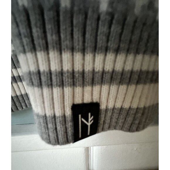 Neve 1/4 Zip Sweater Merino Wool Blend Womens Size L Polka Dot Print Pink - Picture 2 of 7